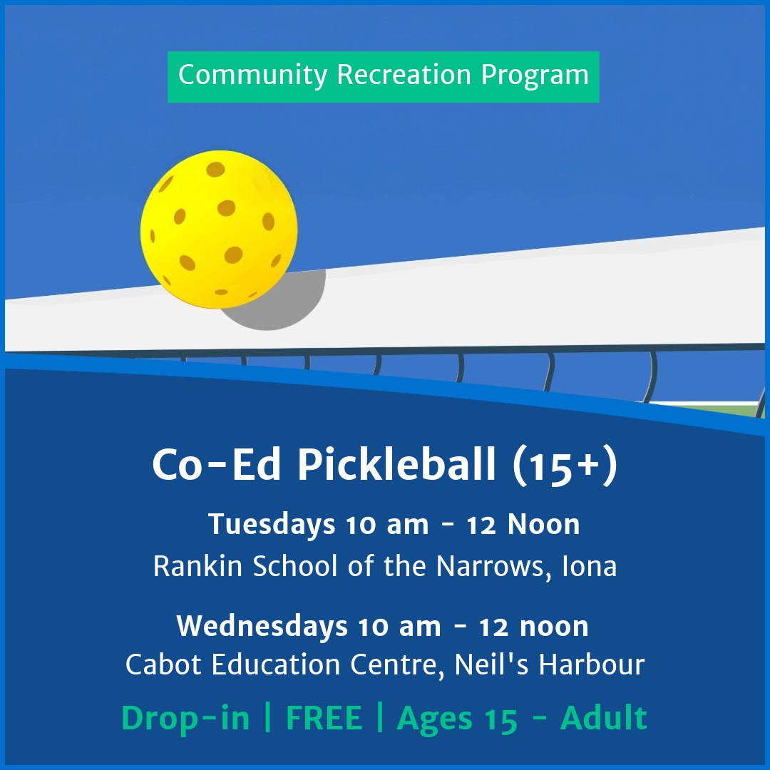 Summer Pickleball in Iona and Neil’s Harbour